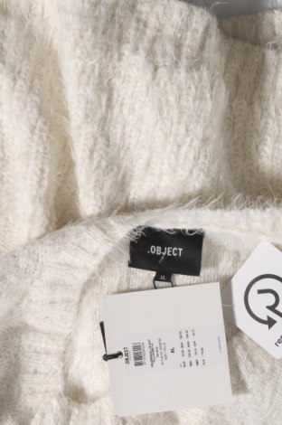 Γυναικείο πουλόβερ Object, Μέγεθος XL, Χρώμα Λευκό, 54% βαμβάκι, 34% πολυαμίδη, 12%ακρυλικό, Τιμή 27,83 €