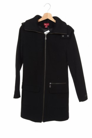 Дамско палто H&M L.O.G.G., Размер XS, Цвят Черен, 60% вълна, 30% полиамид, 10% кашмир, Цена 51,00 лв.