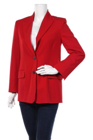 Sacou de femei Zara, Mărime S, Culoare Roșu, 68% poliester, 29% viscoză, 3% elastan, Preț 128,29 Lei