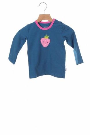 Dziecięca bluzka Lamino, Rozmiar 9-12m/ 74-80 cm, Kolor Niebieski, 95% bawełna, 5% elastyna, Cena 10,69 zł