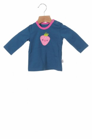 Детска блуза Lamino, Размер 2-3m/ 56-62 см, Цвят Син, 95% памук, 5% еластан, Цена 4,08 лв.