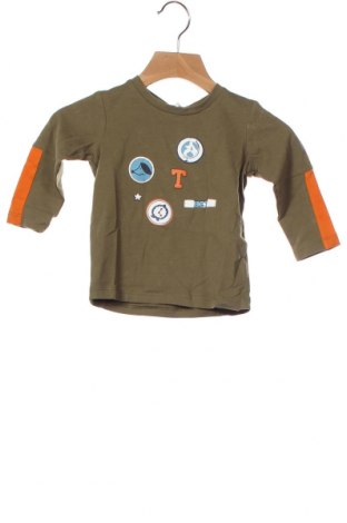 Dziecięca bluzka Name It, Rozmiar 3-6m/ 62-68 cm, Kolor Zielony, 95% bawełna, 5% elastyna, Cena 14,71 zł