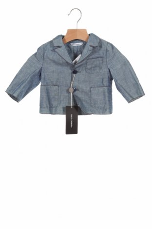 Παιδικό σακάκι Dolce & Gabbana, Μέγεθος 3-6m/ 62-68 εκ., Χρώμα Μπλέ, 50% λινό, 50% βαμβάκι, Τιμή 70,82 €