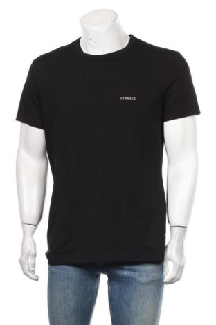 Мъжка тениска Versace, Размер XL, Цвят Черен, 94% памук, 6% еластан, Цена 109,50 лв.