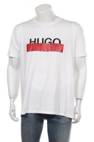 Tricou de bărbați Hugo Boss, Mărime XL, Culoare Alb, Bumbac, Preț 333,55 Lei