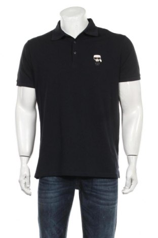 Мъжка тениска Karl Lagerfeld, Размер L, Цвят Син, 95% памук, 5% еластан, Цена 94,50 лв.