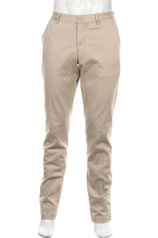 Męskie spodnie Basefield, Rozmiar L, Kolor Beżowy, 98% bawełna, 2% elastyna, Cena 41,17 zł