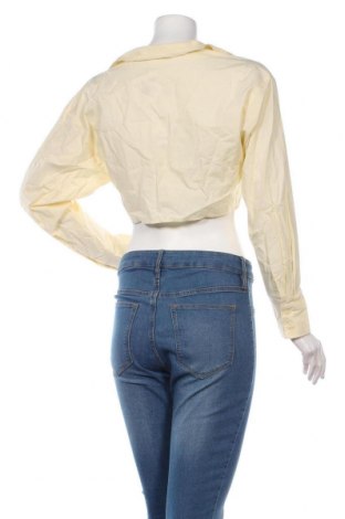 Γυναικεία μπλούζα Monki, Μέγεθος XS, Χρώμα Κίτρινο, Βαμβάκι, Τιμή 12,16 €