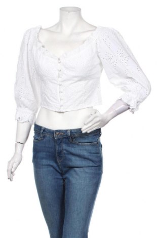 Дамска риза Gina Tricot, Размер L, Цвят Бял, Цена 59,25 лв.