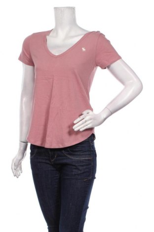 Γυναικείο t-shirt Abercrombie & Fitch, Μέγεθος S, Χρώμα Ρόζ , Βαμβάκι, Τιμή 32,99 €