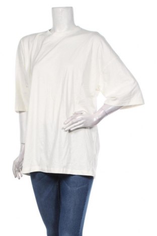 Γυναικείο t-shirt Missguided, Μέγεθος S, Χρώμα Εκρού, 95% βαμβάκι, 5% ελαστάνη, Τιμή 7,01 €