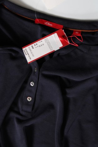 Γυναικείο t-shirt S.Oliver, Μέγεθος XXS, Χρώμα Μπλέ, 64% μοντάλ, 36% πολυεστέρας, Τιμή 10,10 €