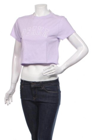 Γυναικείο t-shirt Topshop, Μέγεθος S, Χρώμα Βιολετί, Βαμβάκι, Τιμή 8,24 €