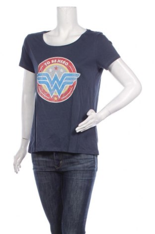 Γυναικείο t-shirt Wonder Woman, Μέγεθος L, Χρώμα Μπλέ, Τιμή 11,14 €
