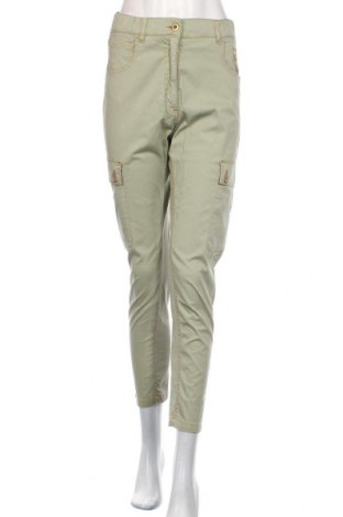 Дамски панталон Aeronautica Militare, Размер M, Цвят Зелен, 68% памук, 30% тенсел, 2% еластан, Цена 66,30 лв.