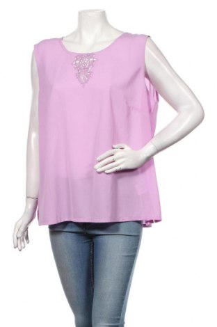Γυναικείο αμάνικο μπλουζάκι Atelier GS, Μέγεθος 3XL, Χρώμα Βιολετί, 97% πολυεστέρας, 3% ελαστάνη, Τιμή 9,90 €