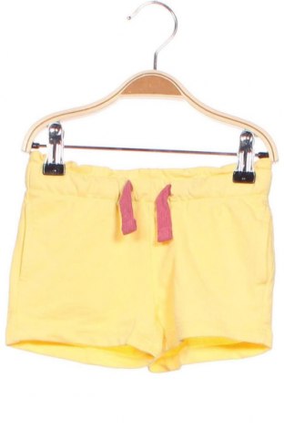 Pantaloni scurți pentru copii, Mărime 18-24m/ 86-98 cm, Culoare Galben, 60% bumbac, 40% poliester, Preț 69,08 Lei