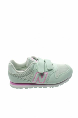 Детски обувки New Balance, Размер 28, Цвят Зелен, Естествен велур, текстил, Цена 34,75 лв.