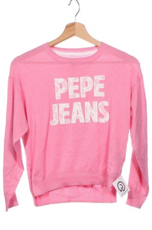 Dziecięcy sweter Pepe Jeans, Rozmiar 9-10y/ 140-146 cm, Kolor Różowy, 60% wiskoza, 40% bawełna, Cena 91,34 zł