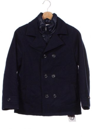 Dětský kabát  Bimbus, Velikost 9-10y/ 140-146 cm, Barva Modrá, 56% vlna, 40% polyester, 4% vlákno, Cena  580,00 Kč