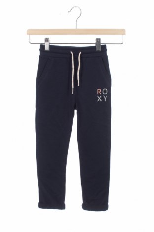 Pantaloni de trening, pentru copii Roxy, Mărime 5-6y/ 116-122 cm, Culoare Albastru, 60% bumbac, 40% poliester, Preț 90,95 Lei