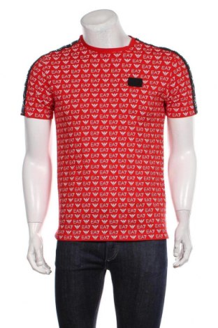 Pánské tričko  Emporio Armani, Velikost M, Barva Červená, 54% polyamide, 34% polyester, 12% elastan, Cena  857,00 Kč