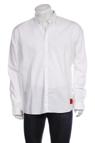 Мъжка риза Hugo Boss, Размер XXL, Цвят Бял, 98% памук, 2% еластан, Цена 87,15 лв.