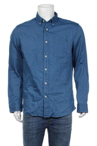 Ανδρικό πουκάμισο Selected Homme, Μέγεθος L, Χρώμα Μπλέ, Βαμβάκι, Τιμή 21,80 €