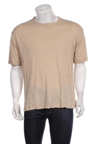 Мъжка тениска Arket, Размер M, Цвят Бежов, 53% лен, 47% памук, Цена 25,53 лв.