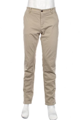 Мъжки панталон Hugo Boss, Размер XL, Цвят Бежов, 97% памук, 3% еластан, Цена 89,47 лв.