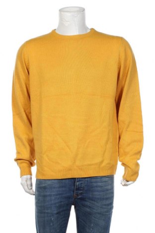 Мъжки пуловер Terranova, Размер XXL, Цвят Жълт, Акрил, Цена 13,51 лв.