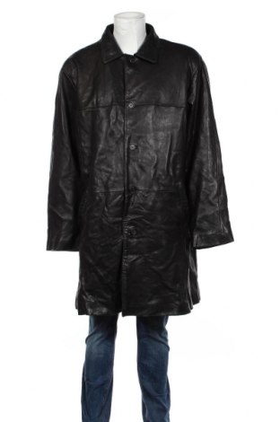 Мъжко кожено яке, Размер 4XL, Цвят Черен, Естествена кожа, Цена 126,68 лв.