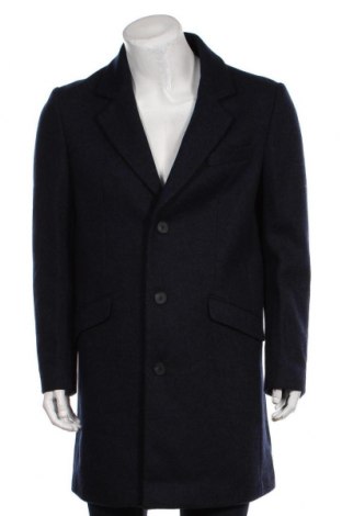 Мъжко палто Antony Morato, Размер L, Цвят Син, 53% полиестер, 35% вълна, 10% памук, 2% вискоза, Цена 194,37 лв.