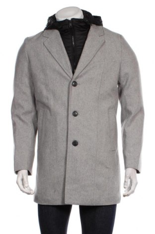 Pánský kabát  Tom Tailor, Velikost S, Barva Šedá, 57% polyester, 22% vlna, 13%acryl, 6% polyamide, 2% viskóza, Cena  2 428,00 Kč
