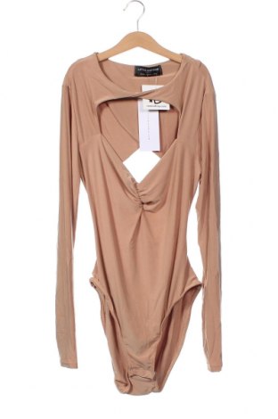 Дамска блуза - боди Little Mistress, Размер L, Цвят Бежов, Цена 5,04 лв.