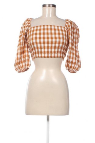 Γυναικεία μπλούζα Bershka, Μέγεθος XS, Χρώμα  Μπέζ, Τιμή 4,00 €