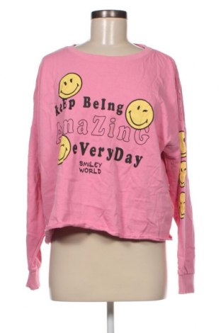 Дамска блуза Smiley World, Размер M, Цвят Розов, Цена 19,00 лв.