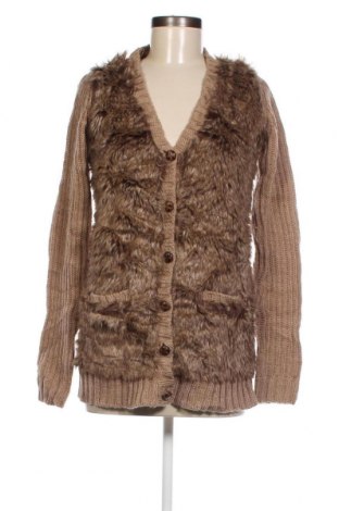 Дамска жилетка Zara Knitwear, Размер S, Цвят Бежов, Цена 5,80 лв.