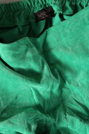 Pantaloni de velvet de femei, Mărime S, Culoare Verde, Preț 13,35 Lei