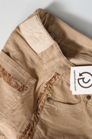 Pantaloni de velvet de femei, Mărime S, Culoare Bej, Preț 10,49 Lei