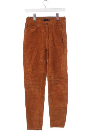 Pantaloni de velvet de femei Amisu, Mărime XS, Culoare Maro, Preț 13,35 Lei