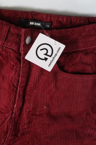 Pantaloni de velvet de femei Bik Bok, Mărime XS, Culoare Roșu, Preț 12,40 Lei