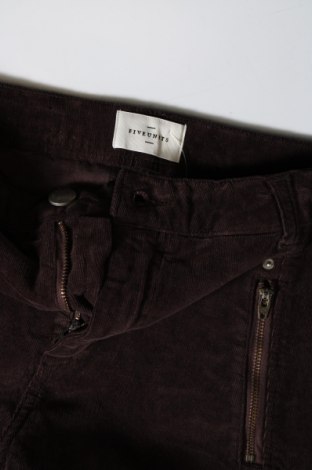 Γυναικείο κοτλέ παντελόνι Five Units, Μέγεθος S, Χρώμα Καφέ, Τιμή 2,73 €