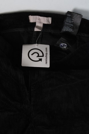 Γυναικείο κοτλέ παντελόνι H&M, Μέγεθος S, Χρώμα Μαύρο, Τιμή 2,51 €
