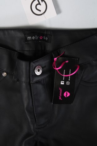 Дамски кожен панталон Melrose, Размер XS, Цвят Черен, Цена 10,58 лв.