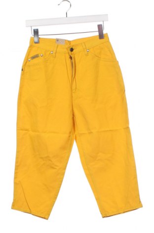 Дамски панталон Bram's Paris, Размер XS, Цвят Жълт, Цена 14,16 лв.