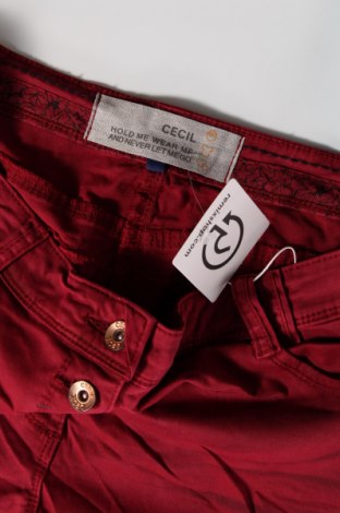 Pantaloni de femei Cecil, Mărime L, Culoare Roșu, Preț 25,76 Lei