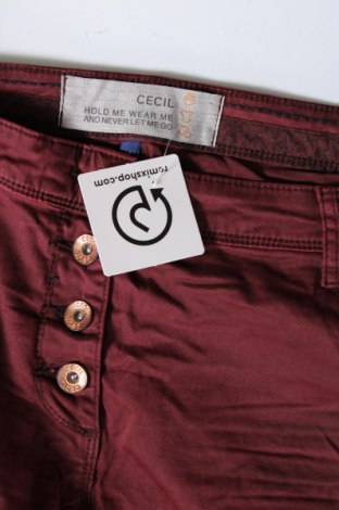 Damskie spodnie Cecil, Rozmiar XL, Kolor Czerwony, Cena 67,25 zł