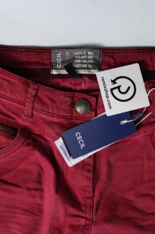 Pantaloni de femei Cecil, Mărime M, Culoare Roșu, Preț 25,76 Lei