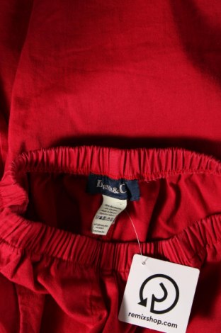 Дамски панталон Denim&Co., Размер S, Цвят Червен, Цена 3,77 лв.